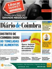 Portada de Diário de Coimbra (Portugal)