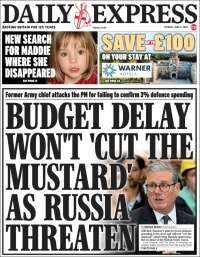 Portada de Daily Express (United Kingdom)