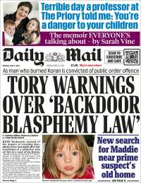 Portada de Daily Mail (United Kingdom)