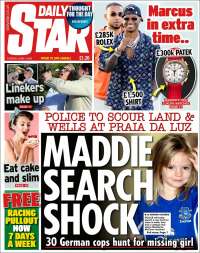 Portada de Daily Star (United Kingdom)