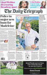 Portada de Daily Telegraph (Reino Unido)