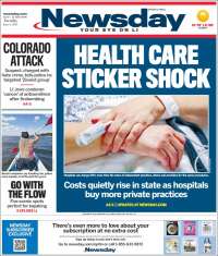 Portada de Newsday (USA)