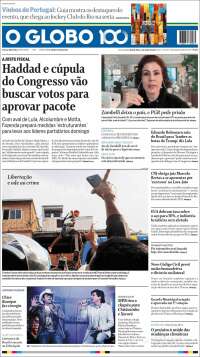 Portada de O Globo (Brasil)