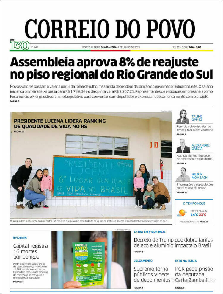 Portada de Correio Do Povo (Brasil)