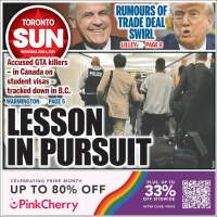 Portada de The Toronto Sun (Canada)