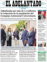 Portada de El Adelantado de Segovia (Spain)