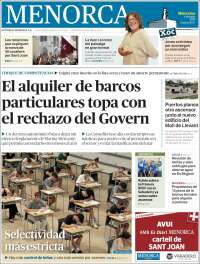 Portada de Menorca - Diario Insular (Spain)