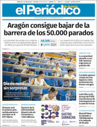 Portada de El Periódico de Aragón (Spain)