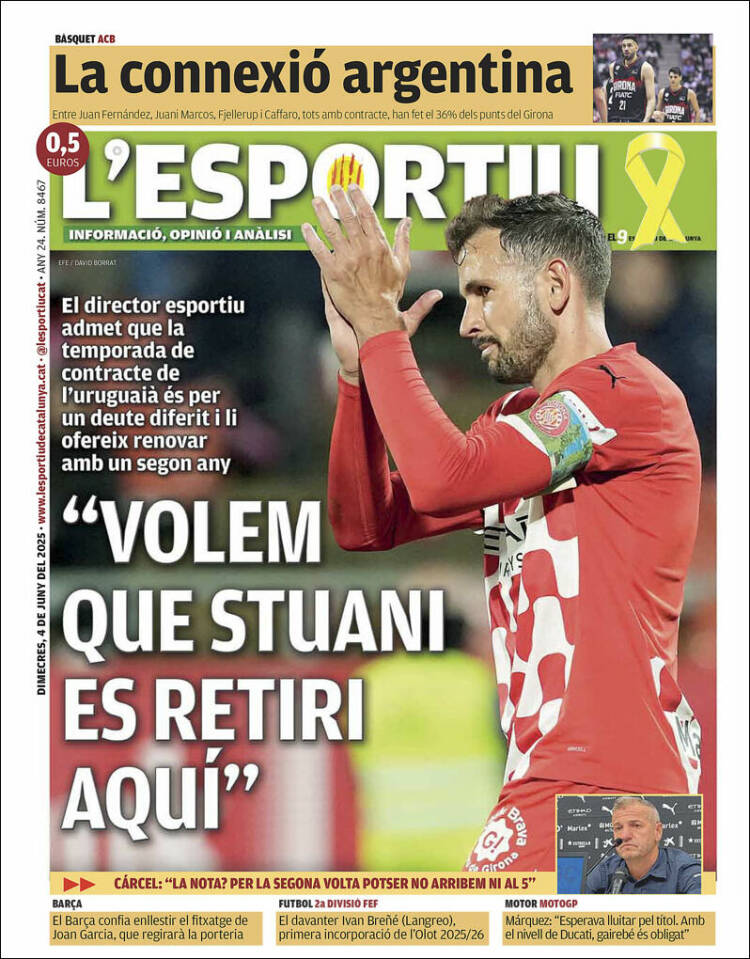 Portada de L'Esportiu : Girona (Espagne)