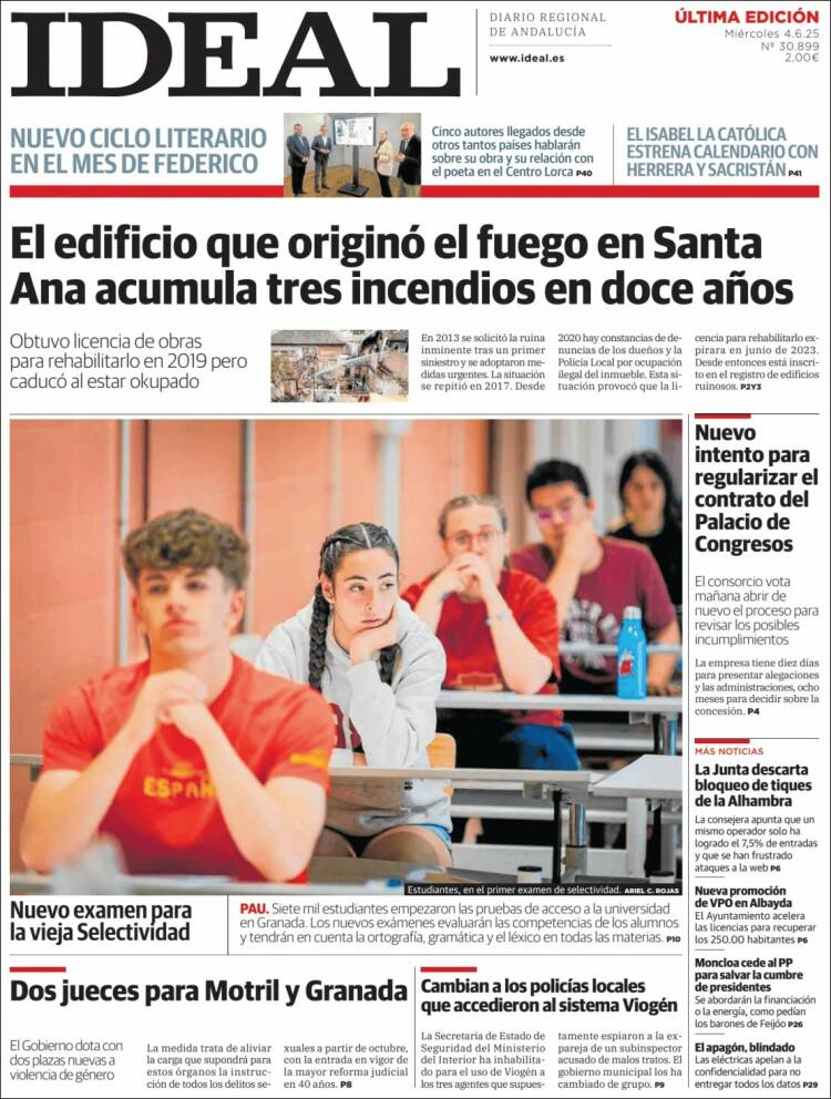 Portada de Ideal (España)