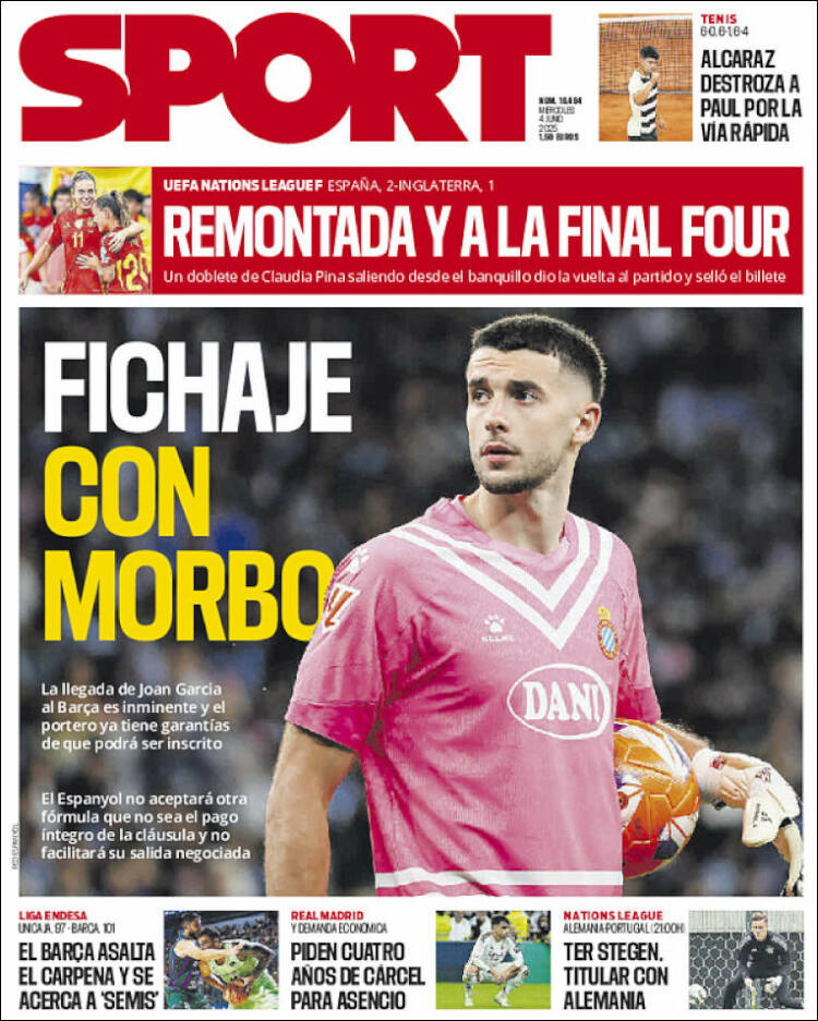 Portada de Sport (Espagne)