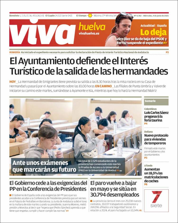 Portada de Viva Huelva (Spain)
