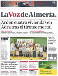 Portada de La Voz de Almería (Spain)