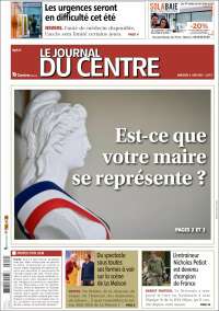 Portada de Le Journal du Centre (Francia)