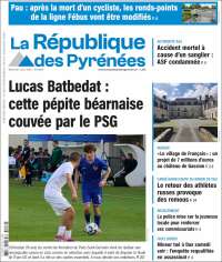 Portada de La République des Pyrénées (France)
