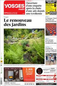 Portada de Vosges Matin (France)