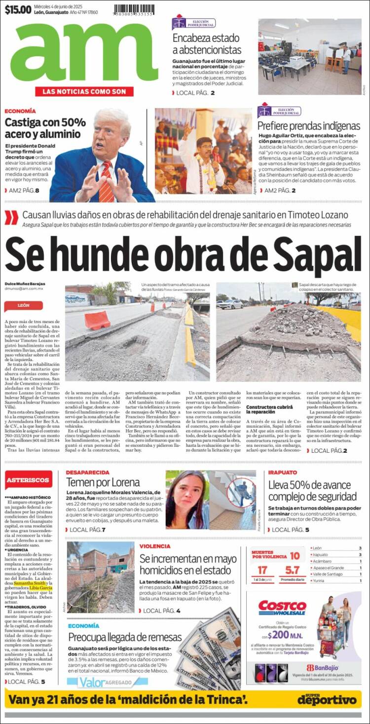 Portada de Al Día A.M. (Mexico)