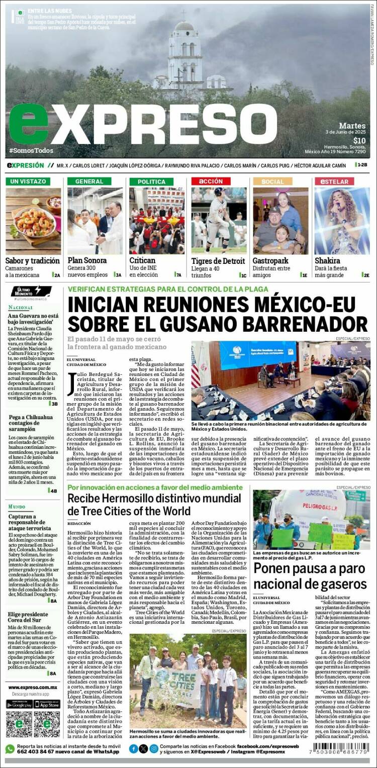 Portada de Expreso (Mexico)