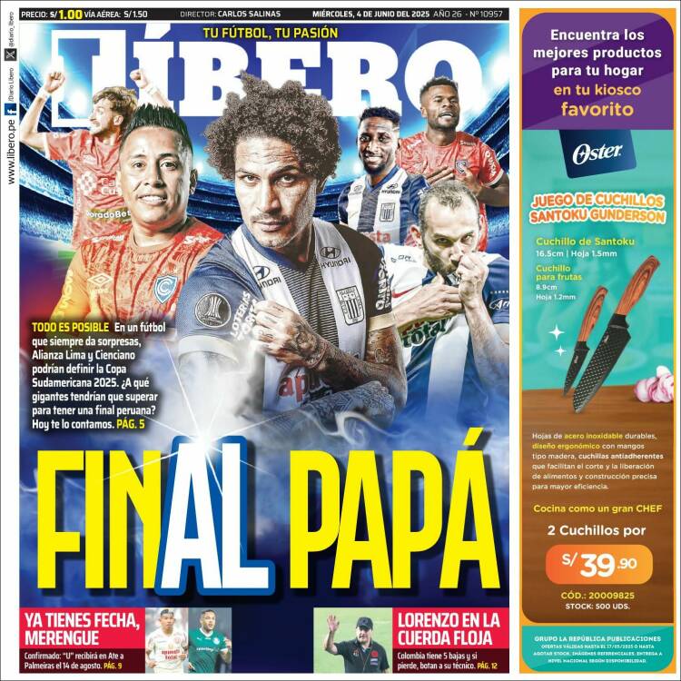 Portada de Líbero (Perú)