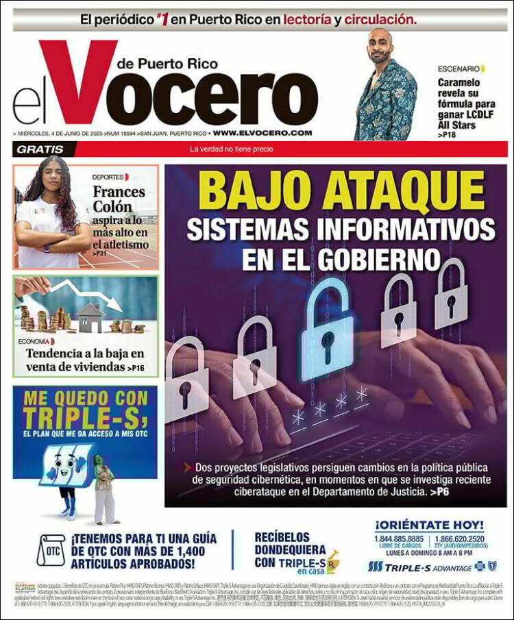 Portada de Vocero (Puerto Rico)