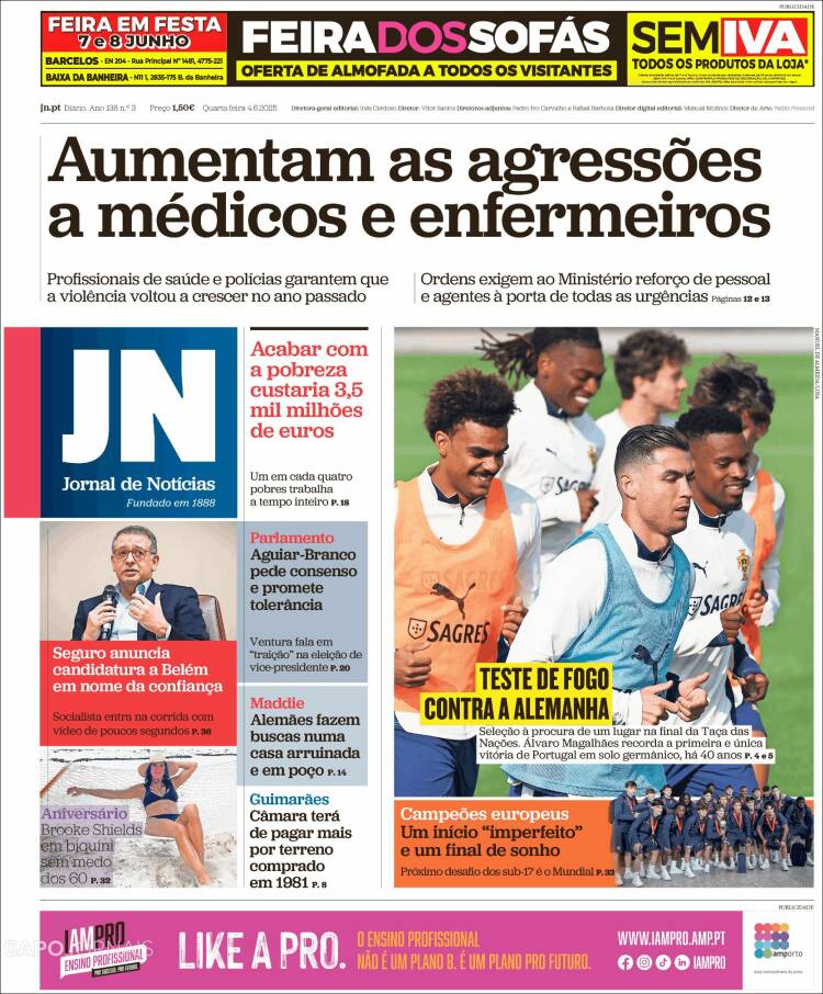 Portada de Jornal de Notícias (Portugal)
