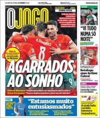 Portada de O Jogo (Portugal)