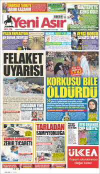 Portada de Yeni Asır (Turquía)