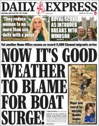 Portada de Daily Express (Reino Unido)