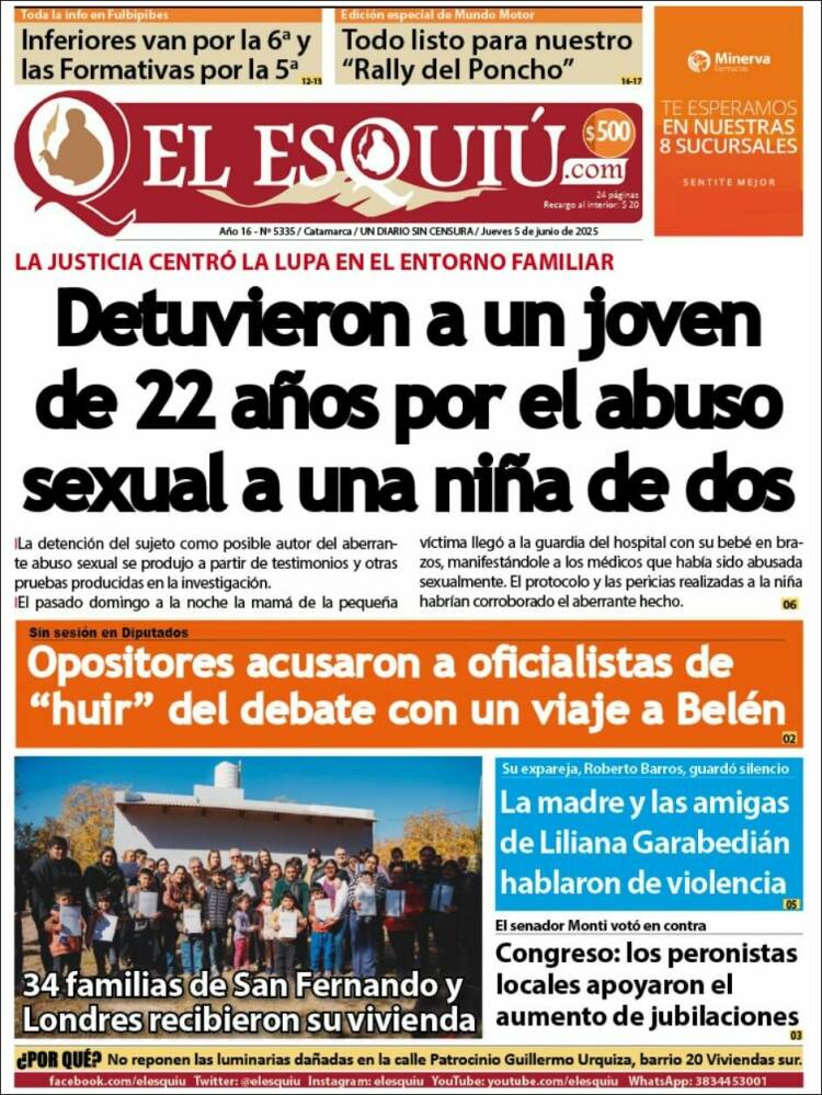 Portada de El Esquiu (Argentine)