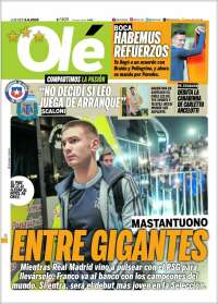Portada de Olé (Argentina)