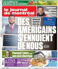 Portada de Le Journal de Montréal (Canada)
