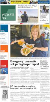 Portada de The Vancouver Sun (Canada)