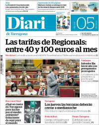 Portada de Diari de Tarragona (Spain)