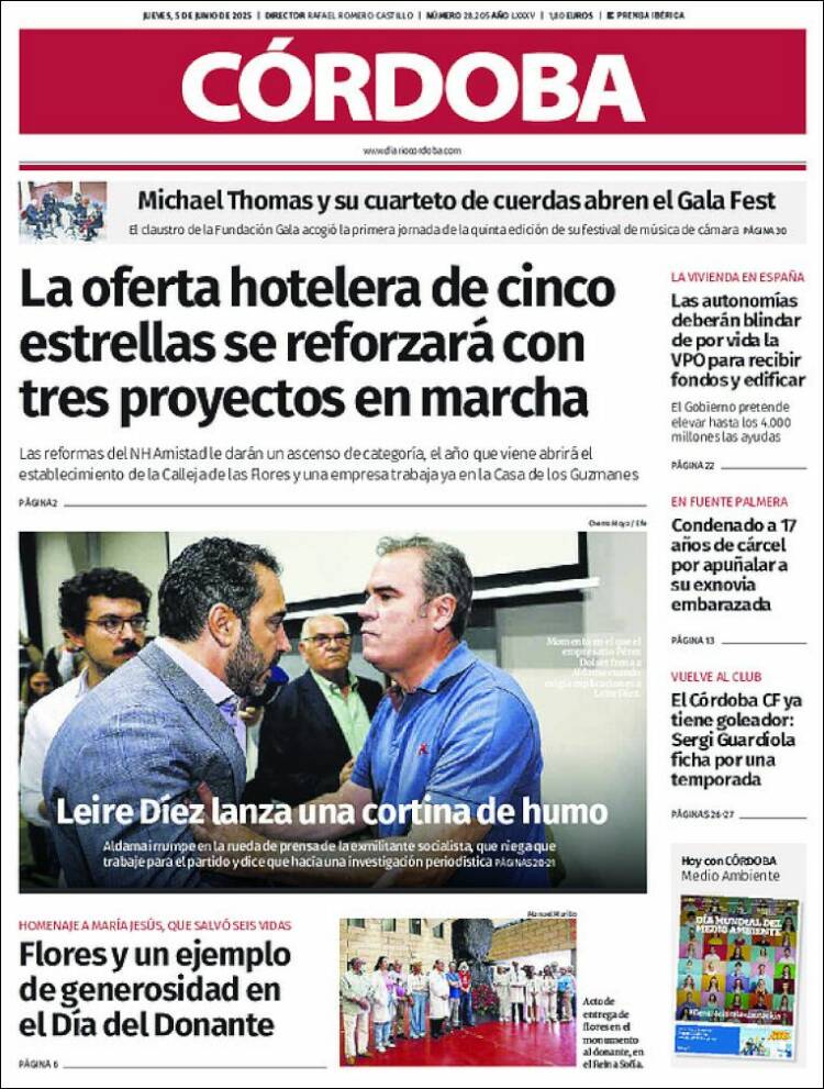 Portada de Diario de Córdoba (Espagne)