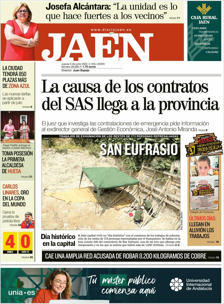 Portada de Diario Jaén (Espagne)