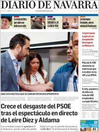 Portada de Diario de Navarra (España)