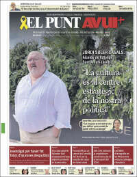 Portada de El Punt Avui - Girona (Spain)