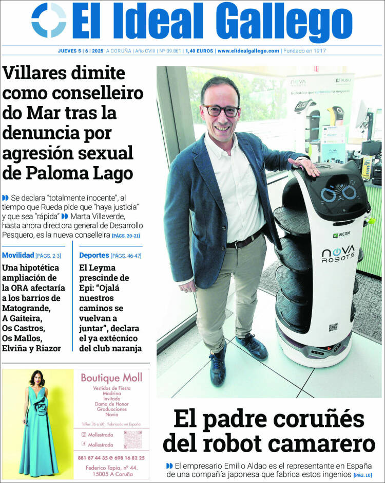 Portada de El Ideal Gallego (España)