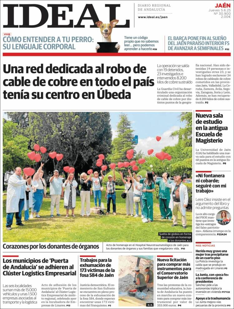Portada de El Ideal de Jaén (Spain)