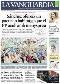 Portada de La Vanguardia (Spain)