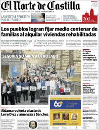 Portada de Norte de Castilla - Segovia (Spain)
