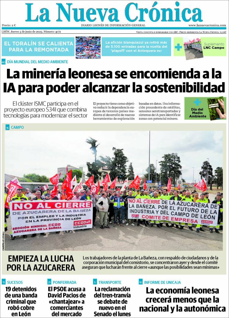 Portada de La Nueva Crónica (España)