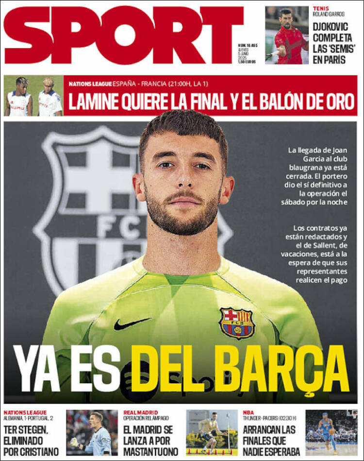 Portada de Sport (Espagne)
