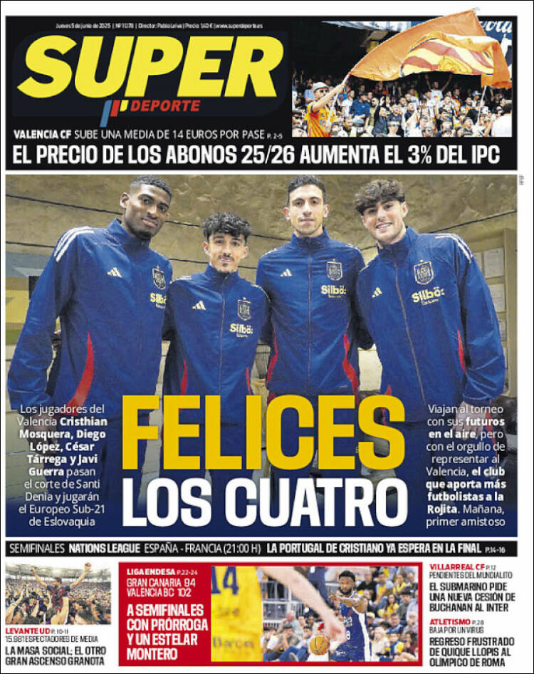 Portada de Superdeporte (Espagne)