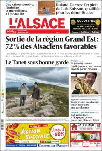 Portada de Journal L'Alsace (France)