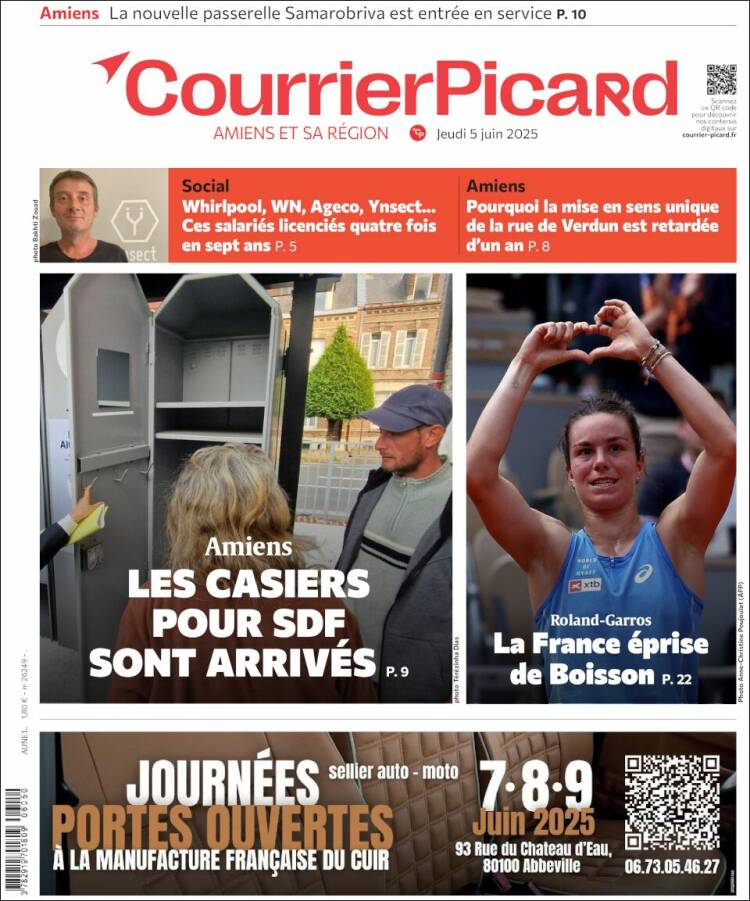 Portada de Courrier Picard (France)