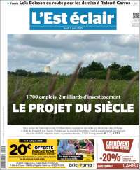 Portada de L'Est Eclair (Francia)