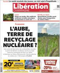 Portada de Libération Champagne (Francia)