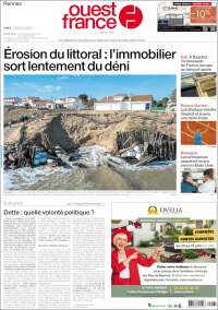 Portada de Ouest France (Francia)
