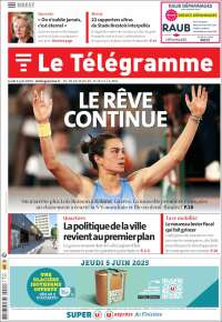 Portada de Télégramme (Francia)